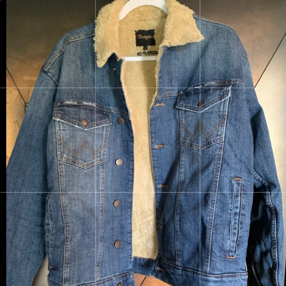 Faux fur lined, jean jacket